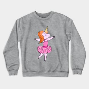 Unicorn ballet dancer Crewneck Sweatshirt